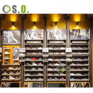 wall shelf for shoe showcase sport shoe Display Racks