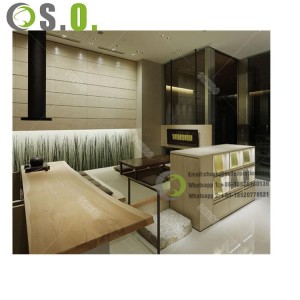 simple style wooden jewellery showroom furniture design Jewelry Display Showcase for mall jewelry stores customization