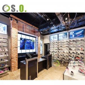 Customized Hot Sale Boutique Shoes and Handbags Showroom Display Equipment For Shoes Store