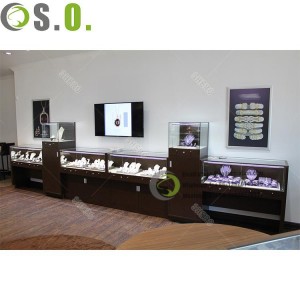 Model Jewelry Display Case Square Cabinet Streamline Jewelry Standard Showcase