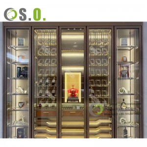 High Quality Wine Cabinet Glass Door