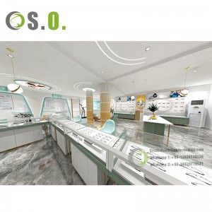 Professional optical shop interior design optical shop decoration optical display stand interior