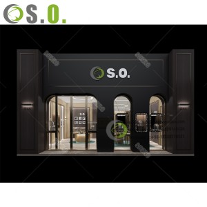 3D Rendering Jewelry Shop Display Jewelry Display Showcase Shop Decoration