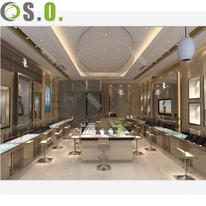 Innovative design of  used glass display cases Jewelry Shop Interior Design for mall jewelry stores customization