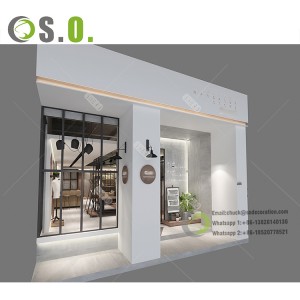 Custom Boutique Shop Fittings and Display Clothes Wall Display Cabinet Furniture Hot Retail Clothing Store Display Shelf