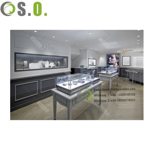 Factory sale High end jewelry display counter jewel shops interior design images