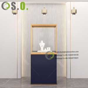 Luxury jewellery Cabinet Marble Wooden Jewelry Display showcase for jewelry store
