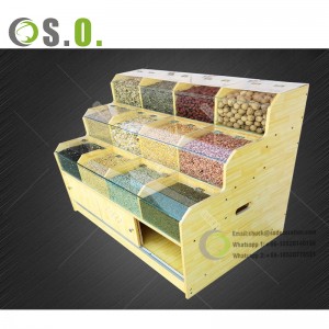 Supermarket wooden retail shelving display shop shelves grocery display convenience store rack shelves for retail store