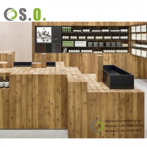 High quality Pharmacy Furniture Modern Design Display Medical Shop Racks Wooden Pharmacy Shelves