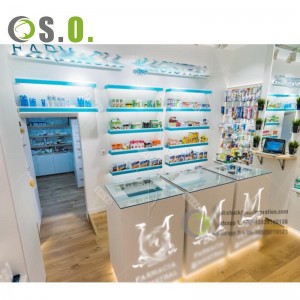 [Copy] Factory Direct Sale Medical Shop Furniture Pharmacy Shop Fitting Display Racks For Pharmacy