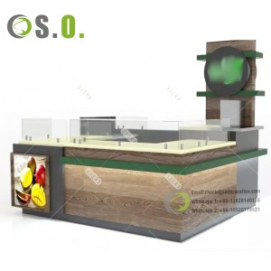 Hot Selling Coffee Kiosk Design Decoration Coffee Counter Display Furniture Coffee Counter Bar