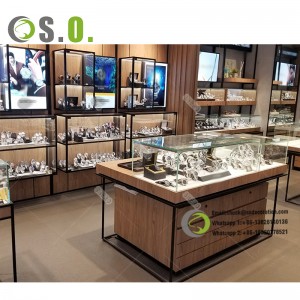 Luxury Watch Shop Furniture Interior Design Watch Glass  Display Cabinet Showcase For Watch Store