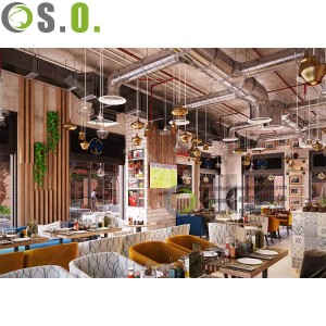 Hot Retail Custom Cafe Store Fixtures Trendy Wooden Cafe Shop Mobilier Design Modern Coffee Shop Decoration for Sale