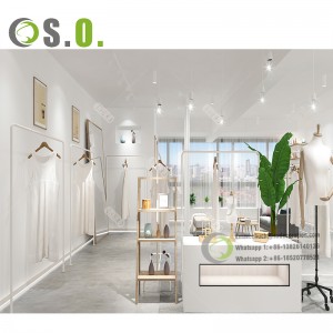 Modern clothes store design clothing display furniture interior decoration