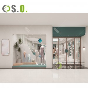 Clothing Display Rack Clothes Shops Decor Women Hanging Clothes Display