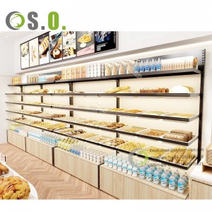 Supermarket wooden retail shelving display shop shelves grocery display convenience store rack shelves for retail store