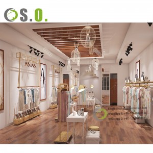 Professional Clothing Store Furniture Display Cabinet Clothing Ladies Clothes Display Rack Equipment For Clothing Shop