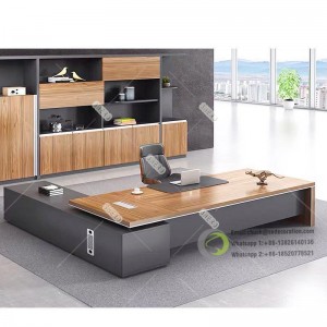 Lúkse Manager Office Table Executive Office Furniture foar plakferfangend direkteuren CEO Desk Office Modern Design