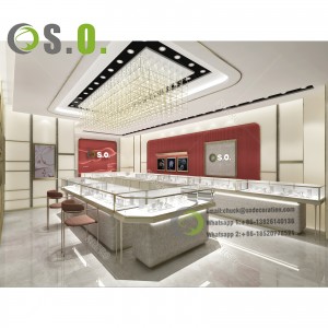 Fashion Jewelry Shop Interior Design Custom Made Jewelry Displays Cabinet Wall Jewelry Showroom Showcase