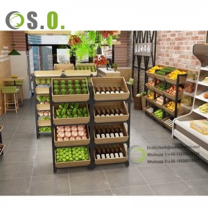 Supermarket Shelves Custom Modern The Whole Shop Decoration Shop Fixtures Shelf Wood Display Racks Shelves