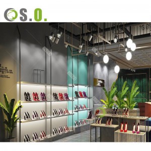 Luxurious Design Footwear Display Stand Shoe Store Wall Display Shoe Store Display Racks