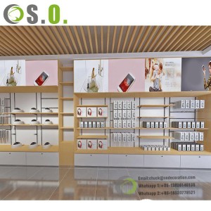 Customized Mobile Phone Display Counter For Mobile Modern Phone Shop Decoration Mobile Phone Store Interior Design