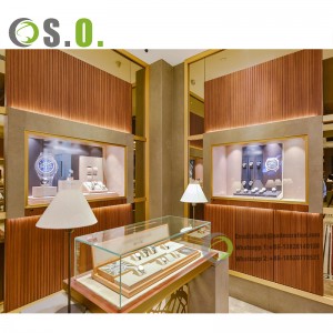Wholesale Cheap Glass Modern Display Showcase For Watch Shop Design Customized Glass Display Showcase