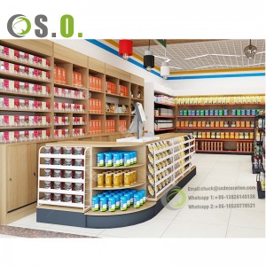Customized grocery store retail display stand racks gondola shelving supermarket shelf shelves for sale