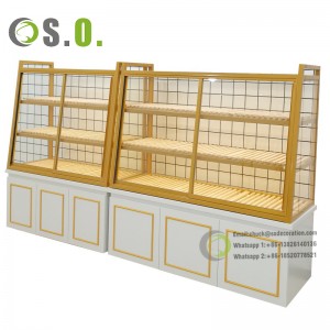 Modern Display Racks Supermarket Wooden Shelves, Supermarket Equipment Shelf