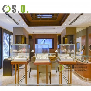 Großhandel günstige moderne Glasvitrine für Uhrengeschäft Design maßgeschneiderte Glasvitrine