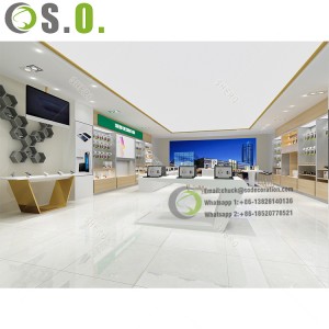 Modern Phone Shop Display Furniture Wooden Cellphone Store cabinets