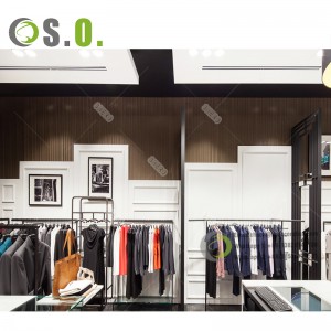 High Quality Clothing Display Rack Custom Clothing Store Showcase