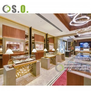 Brand Watches Shop Interior Design Showcase High-end Jewelry Shop Display Counter Customize Watches Showcase Supply