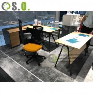 High Quality Popular Modern White Modular Folding Study Table Desk Foldable Office Conference Meeting Training Table