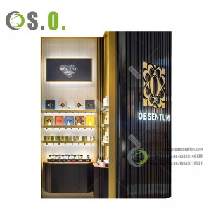 Розкішний користувальницький дизайн Shero на стінній полиці для вітрини для парфумерного магазину