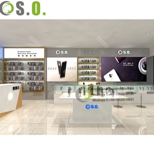 Customized Mobile Shop Display Showcase Phone store design