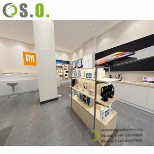 Modern Accessories Store Mobile Phone Shop Display Counter Design For Interior Decoration