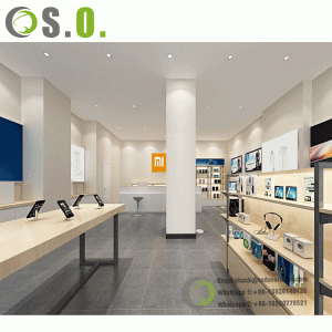Modern Accessories Store Mobile Phone Shop Display Counter Design For Interior Decoration
