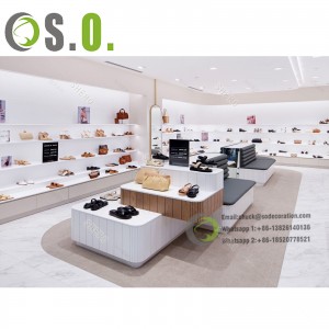 High End Shoes Store Design Shoes Showcase Shoes Display Stand Custom