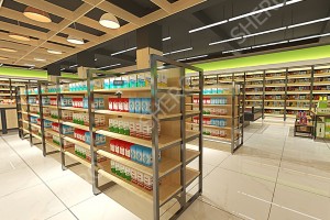 [Copy] Custom shop rack gondola shelf double-sided retail display supermarket gondola shelf for retail store super market racks