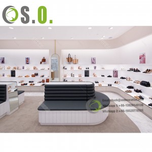 High End Shoes Store Design Shoes Showcase Shoes Display Stand Custom