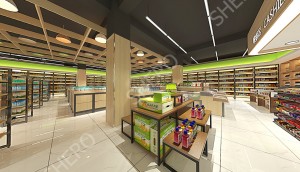 [Copy] Custom shop rack gondola shelf double-sided retail display supermarket gondola shelf for retail store super market racks