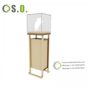 Stylish Wood Jewelry Shop Fitting Jewelry Display Tower Furniture For Jewelry Store