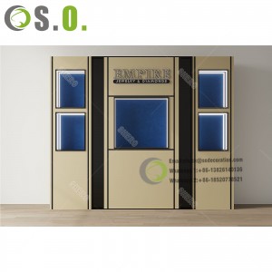 Luxury Tempered Glass Luxury Jewelry Display Showcase Store Display Counter Furniture Cabinet Stand