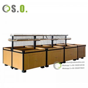 double-sided multi-layer commercial convenience store supermarket display shelf