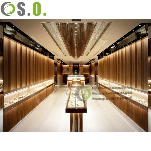 LED Light glass display cabinet for advanced jewelry store custom factory direct sales