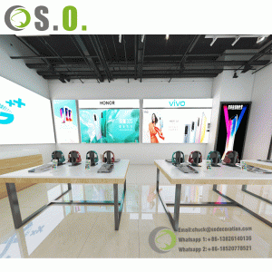 Hot Sale Cell Phone Cases Kiosk/Cell Phone Booth/Mobile Phone Shop Counter Design In Shopping Mall