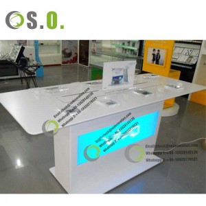 High End Cell Phone Display Table Mobile Phone Shop Counter Cellphone Display