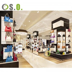 Boutique Shoes Display cabinets Handbags Showroom design Equipment shoe store display racks