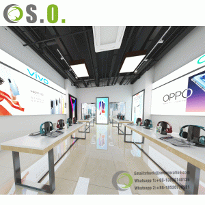 Hot Sale Cell Phone Cases Kiosk/Cell Phone Booth/Mobile Phone Shop Counter Design In Shopping Mall